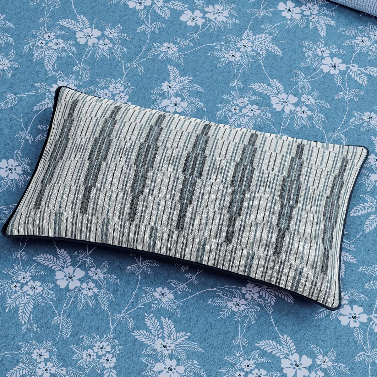 Zayda Cushion By Bedeck Of Belfast In Midnight Blue